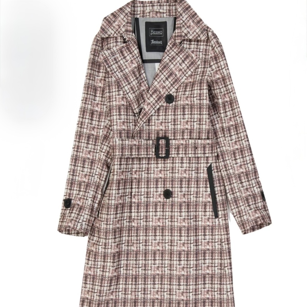 HERNO Linen Trench Coat